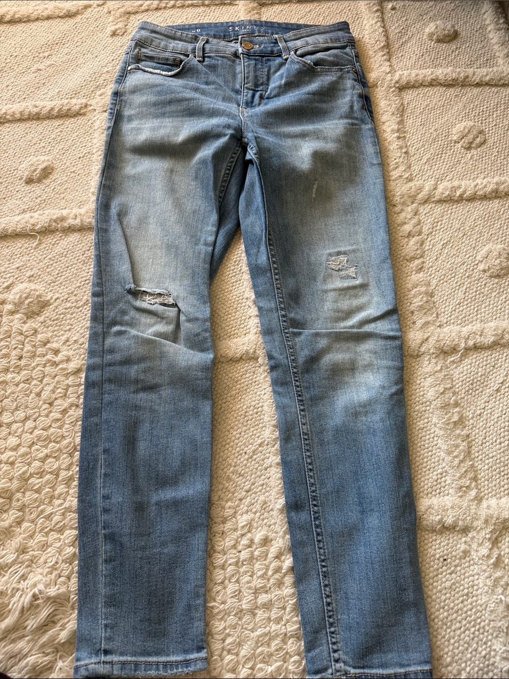 White House Black Market Light Blue Slim Straight Jeans